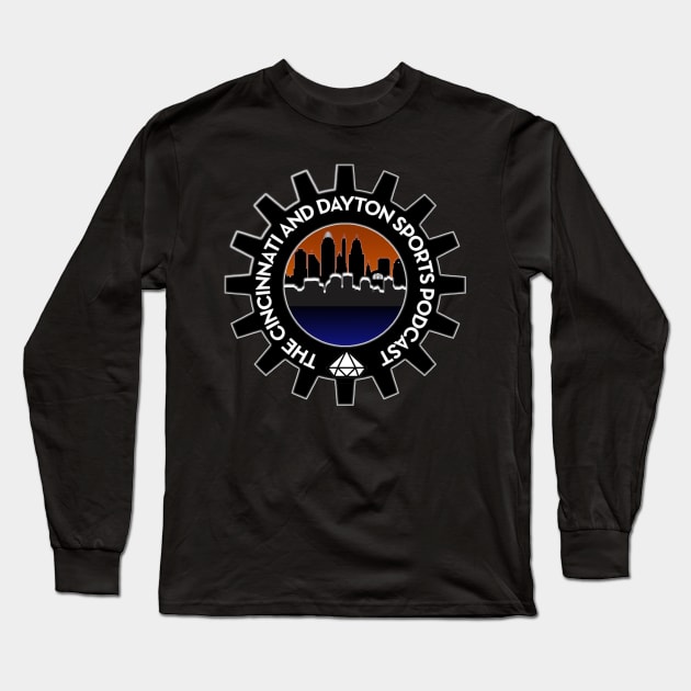 The Cincinnati and Dayton Sports Podcast Logo (December 2023) Long Sleeve T-Shirt by The Cincinnati and Dayton Sports Podcast